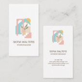 Carte De Visite intérieur design maison mise en scène immobilier h (Devant / Derrière)