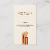 Carte De Visite intérieur designer maison mise en scène immobilier (Dos)