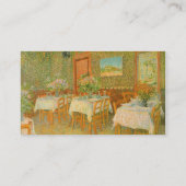 Carte De Visite Intérieur d'un restaurant par Vincent van Gogh (Dos)