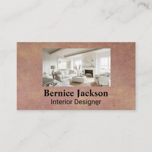 Carte De Visite Intérieur | Moderne (Devant)