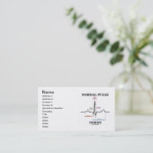 Carte De Visite Intérieur normal d'impulsion (électrocardiogramme (Debout devant)