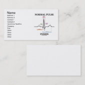 Carte De Visite Intérieur normal d'impulsion (électrocardiogramme (Devant / Derrière)