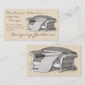 Carte De Visite Intérieurs victoriens pour décorateur design (Devant / Derrière)