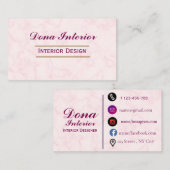 Carte De Visite Interior Designer Business Card (Devant / Derrière)