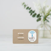 Carte De Visite Internet Wi-Fi Premium (Debout devant)