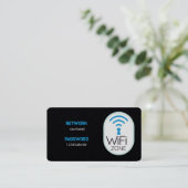 Carte De Visite Internet Wi-Fi Premium (Debout devant)
