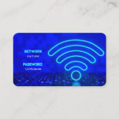 Carte De Visite Internet Wifi et Mot de passe Invité (Devant)