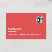 Carte De Visite Internet Wifi Mot de passe Invité (Dos)