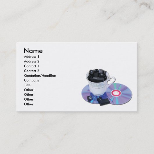 Carte De Visite InternetCafe, nom, adresse 1, adresse 2, Conta… (Devant)