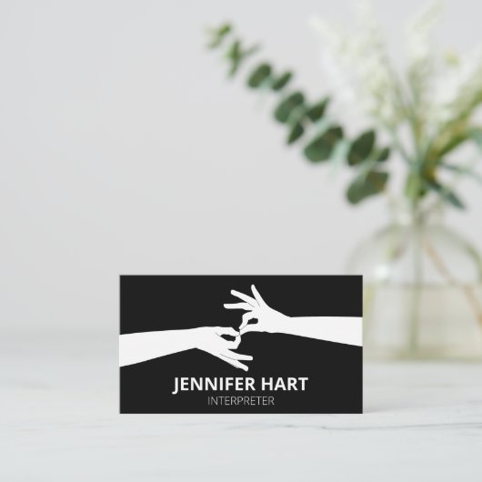 Carte De Visite Interprète (Debout devant)