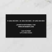 Carte De Visite Interprète (Dos)