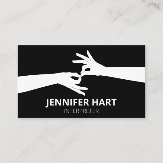 Carte De Visite Interprète (Devant)