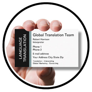 Carte De Visite Interprète de traduction de langue
