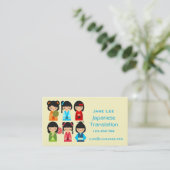 Carte De Visite Interprète de traduction japonais (Debout devant)