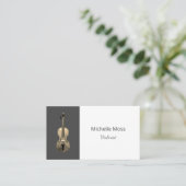 Carte De Visite Interprète professionnel violon de musique classiq (Debout devant)