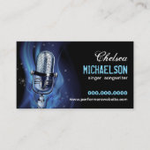 Carte De Visite Interprètes de microphone fumés (Devant)