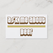 Carte De Visite Interrogez-moi au sujet de la bière (Dos)