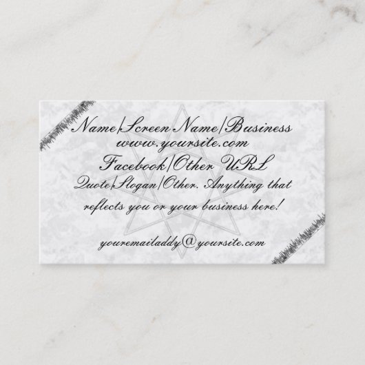 Carte De Visite Introduction de gris d'Octogram (Devant)