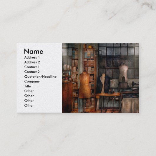 Carte De Visite - Inudstrial - toiles de couture de qualité (Devant)