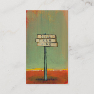 Carte De Visite Inventeur libre d'activiste de penseur de funart