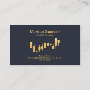 Carte De Visite Investissement ascendant de graphique d'échange de
