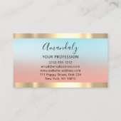 Carte De Visite Investissement financier professionnel Ombre Rose (Dos)