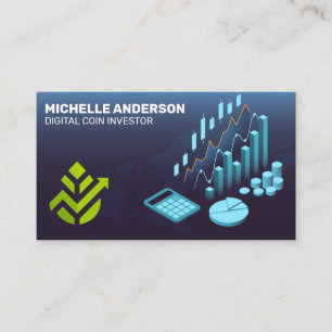 Carte De Visite Investisseur   Ai Fintech   Graphique boursier