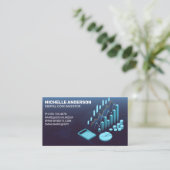Carte De Visite Investisseur | Finance | Graphique stock (Debout devant)