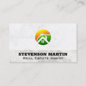 Carte De Visite Investisseur immobilier | Logo de la maison (Devant)