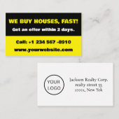 Carte de visite investisseur immobilier - Nous ach (Devant / Derrière)