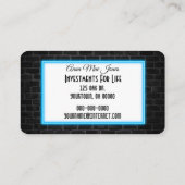 Carte De Visite Investissez Dans Vous-Même Panneau Neon (Dos)