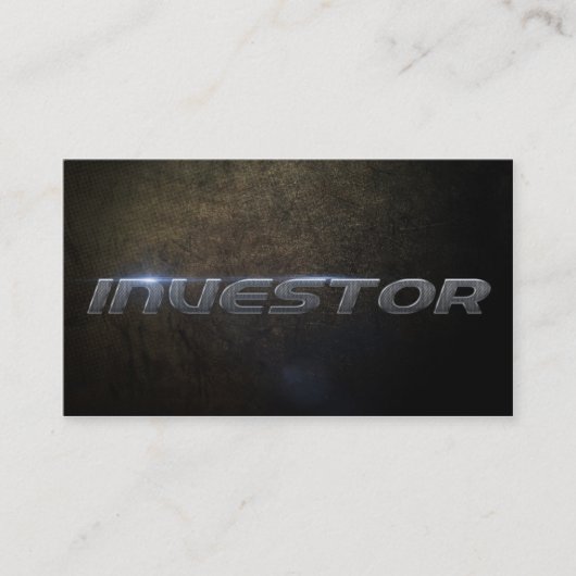 Carte De Visite Investor business card (Devant)