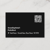 Carte De Visite Invité du mot de passe réseau Wifi (Dos)