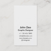 Carte De Visite IOS inspiré (Dos)