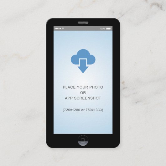 Carte De Visite iPhone iOS Style App Capture d'écran (Devant)