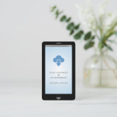 Carte De Visite iPhone iOS Style App Capture d'écran (Debout devant)