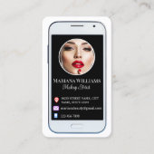 Carte De Visite iphone smartphone social media photo qr code chic (Devant)