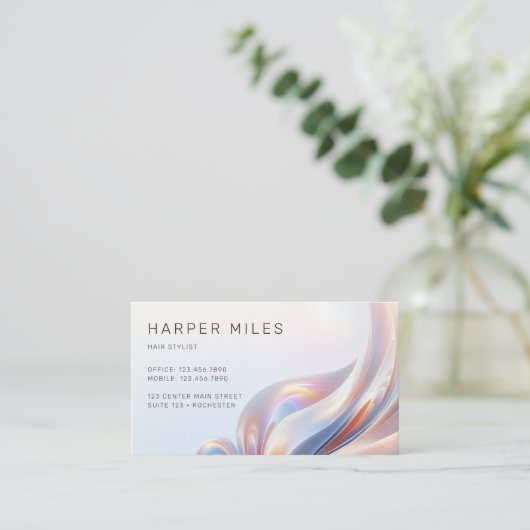 Carte De Visite iridecent  (Debout devant)