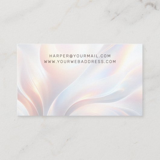 Carte De Visite iridecent  (Dos)