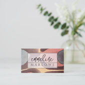 Carte De Visite Iridescence d'aquarelle Ethérée moderne (Debout devant)