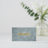 Carte De Visite Iridescent Shtoujours Mandala Boho Chic (Debout devant)