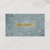 Carte De Visite Iridescent Shtoujours Mandala Boho Chic (Devant)
