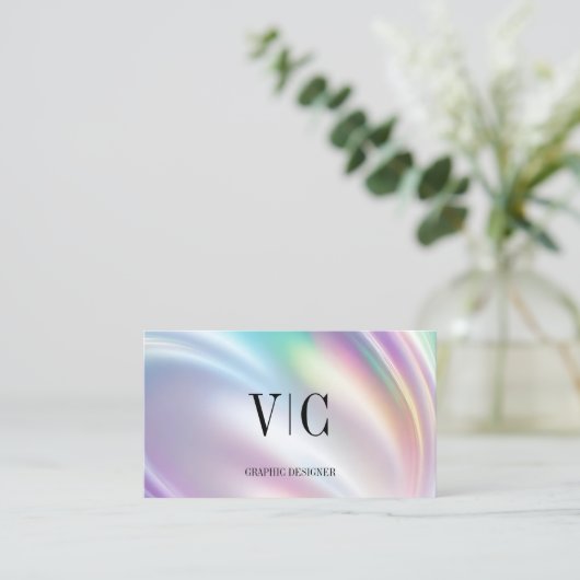 Carte de visite Iridescent Wave (Debout devant)