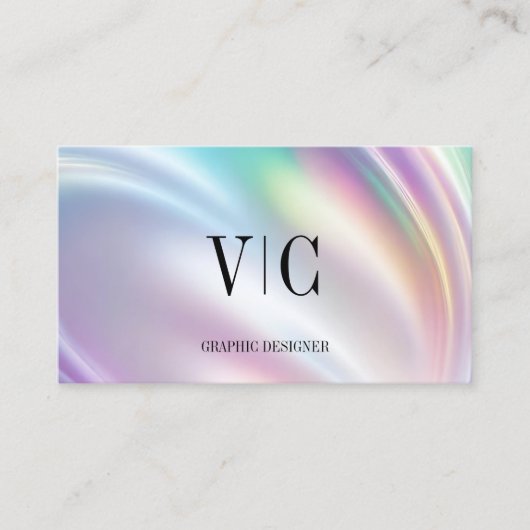 Carte de visite Iridescent Wave (Devant)