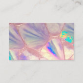 Carte De Visite Iridescente Opal Crystal Stone Moderne Luxe (Devant)