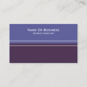 Carte De Visite Iris Bleu Violet Couleur Bloc unique Élégant (Dos)