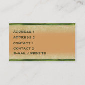 Carte De Visite Iris de Nouveau d'art (Dos)