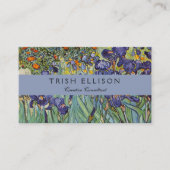 Carte De Visite Iris de Van Gogh Peinture Impressionniste (Devant)