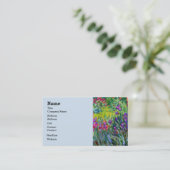 Carte De Visite Iris Garden Monet Art (Debout devant)