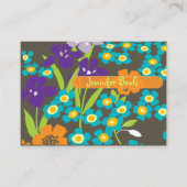 Carte De Visite Iris japonais rétro (Devant)